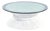 McGuire Coastal White Rattan Wheat Sheaf Coffee Table With Round Glass For Sale