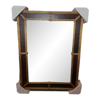 Carvers’ Guild Vintage Gilt & Mahogany Accent Mirror For Sale
