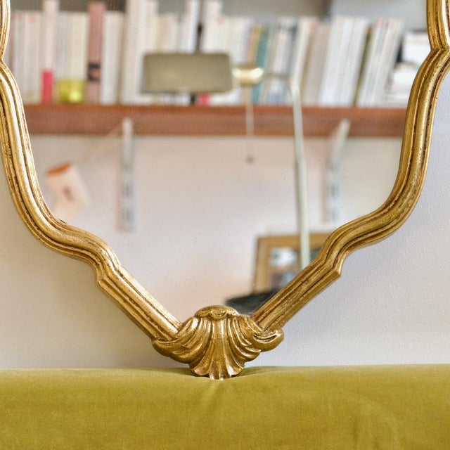 Large French Gold Leaf Gilded Mirror, 1890s For Sale - Image 5 of 8