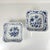 Square Blue Onion Porcelain Dishes from Kahla, East Germany, 1960-1980, Set of 2 For Sale - Image 14 of 14