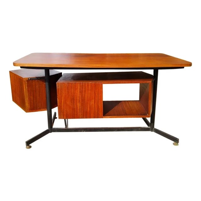 Model T95 Executive Desk attributed to Osvaldo Borsani for Tecno, 1952 For Sale - Image 6 of 7