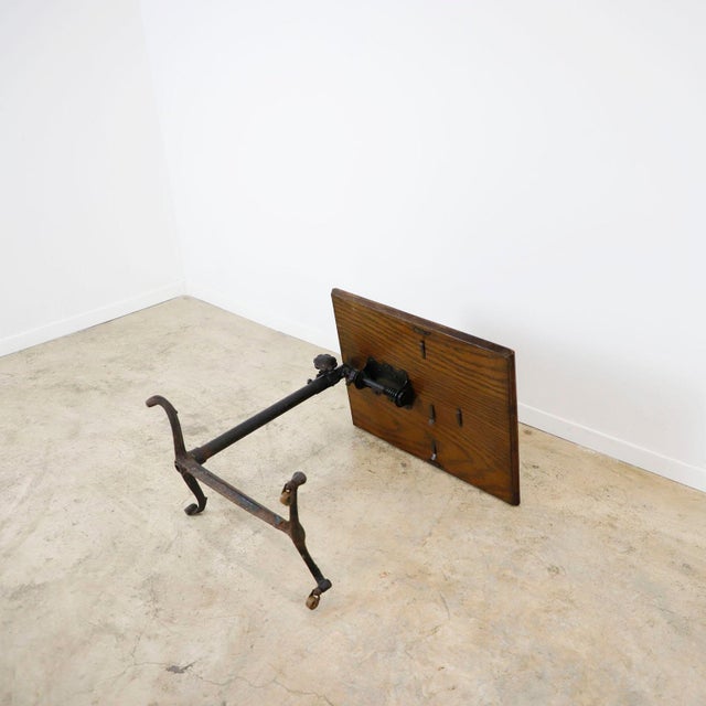 19th Century Adjustable Drafting Table in Cast Iron For Sale - Image 16 of 17