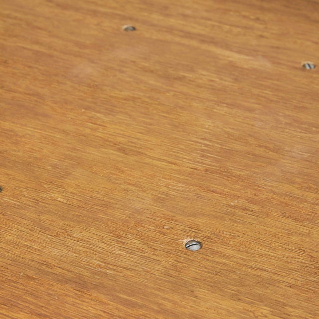 French Oak Pedestal with Stepped Base, 1940s For Sale - Image 9 of 10
