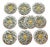 Belon Oyster Plates from Pornic Pottery MBFA, 1950s, Set of 10 For Sale