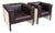 Vintage Echtleder Sessel Aus Rolls Royce Showroom Armchair - Heather Top Design Classic !, 1990s, Set of 2 For Sale
