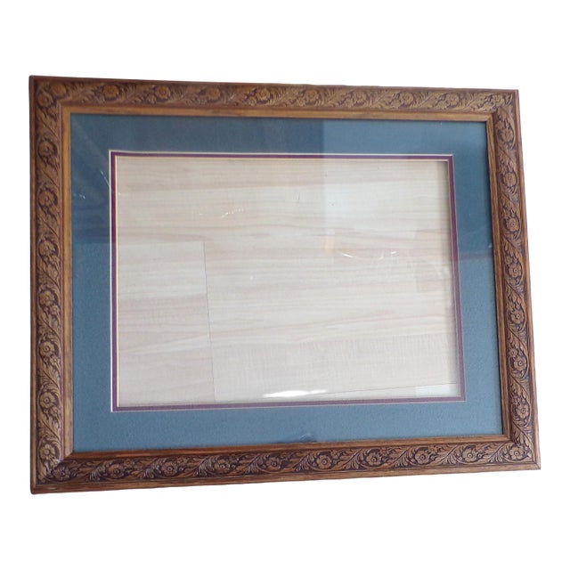 Large Mid 20th Century Brown Wooden Frame For Sale