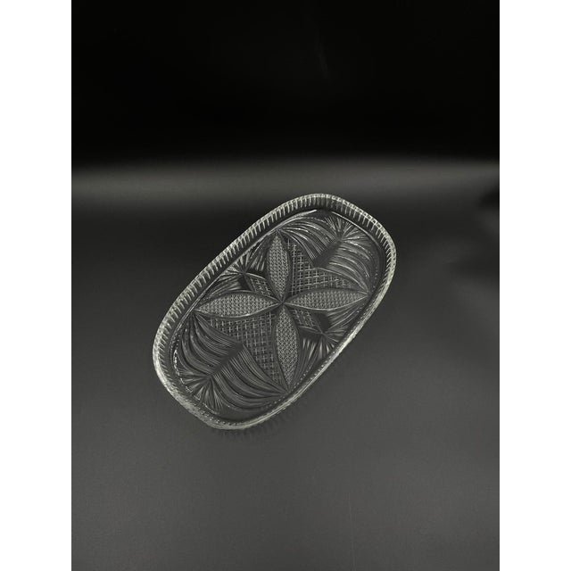 Communist Era Glass Platter, 1975 For Sale - Image 3 of 7