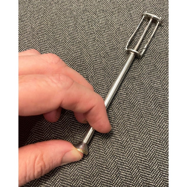 1960s Silverplate Mechanical Olive Pick For Sale - Image 4 of 6