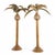 Mario Torres Lopez Style Mid Century Sculptural Rattan Palm Tree Lamps - Pair Each lamp measures: 45 wide x 45 deep x 85...