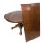 Vintage Solid Oak Claw Foot Pedestal Dining Table With 24" Leaf | 48" Round Expands to 72" For Sale