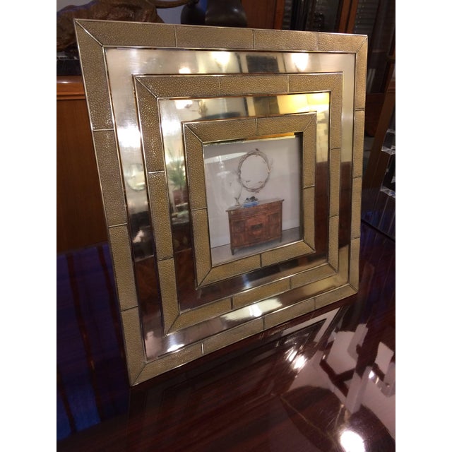 Mid-Century Modern 1970s Gabriella Crespi Designed Modernist Picture Frame For Sale - Image 3 of 7
