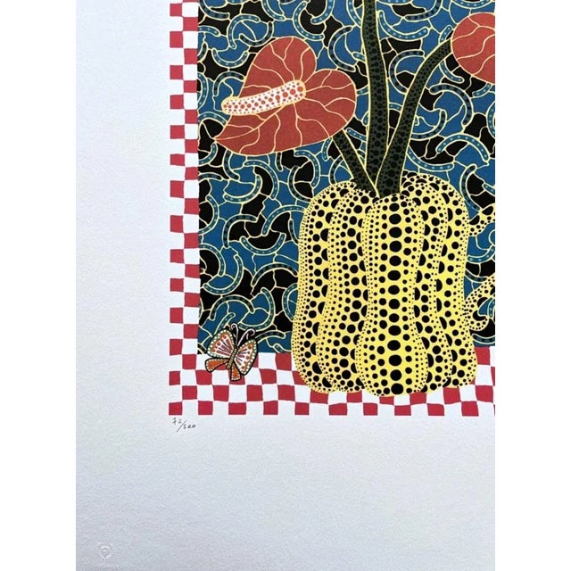 Yayoi Kusama Limited edition print (reproduction). Limited edition print n 500 - signed in pencil. License: Shakespeare...