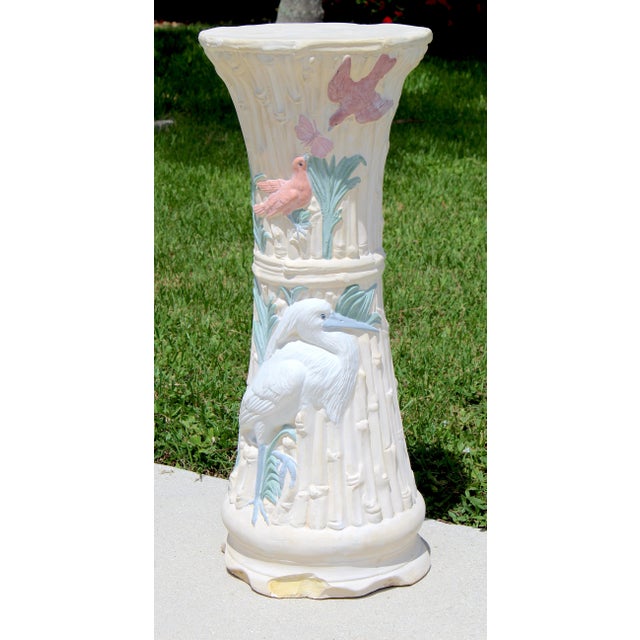 Bring timeless charm to your home or garden with this beautifully detailed vintage decorative pedestal. Richly sculpted...