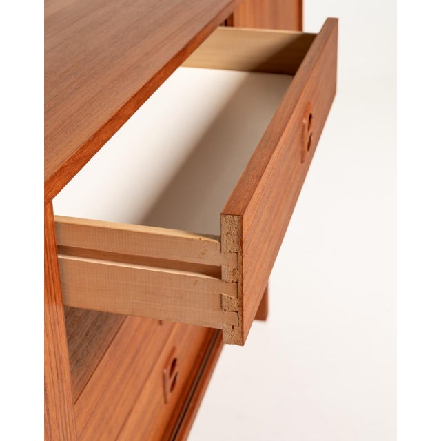 Wood Scandinavian Teak Model Korsör Sideboard, 1960s For Sale - Image 7 of 12