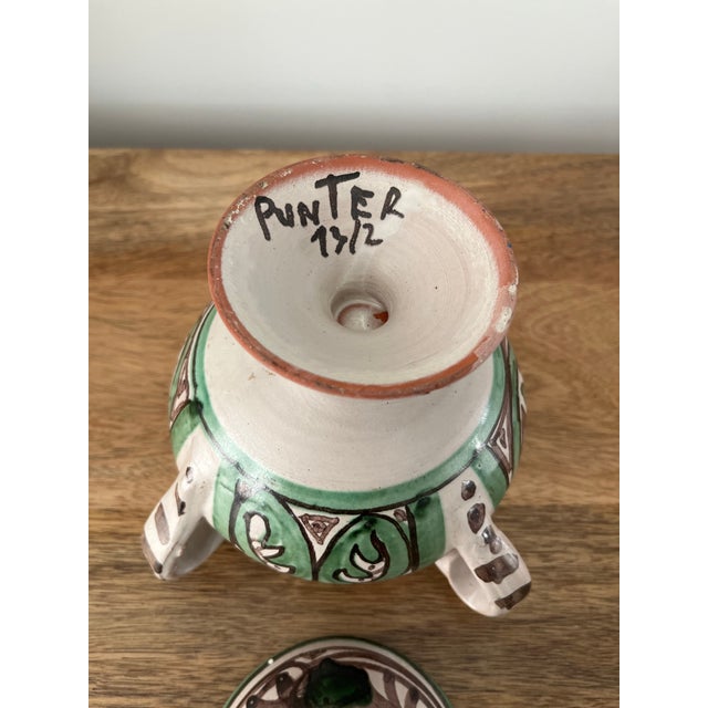 Avocado 1960s Domingo Punter Lidded Vessel, Signed and Numbered-Spain For Sale - Image 8 of 9