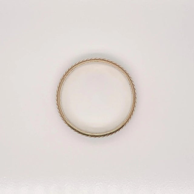 Modern Vintage Mid-Century 14 Karat Tiffany & Co. Gold Band or Wedding Ring Size 12.5 For Sale - Image 3 of 8
