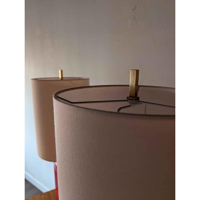 Contemporary Beekman Table Lamps by Kate Spade Magenta Cranberry Pink - Pair For Sale - Image 10 of 10
