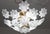 White 1980s Audrey Hepburn, Delicious Murano Glass Ceiling Light White Wall Light Flowers For Sale - Image 8 of 16