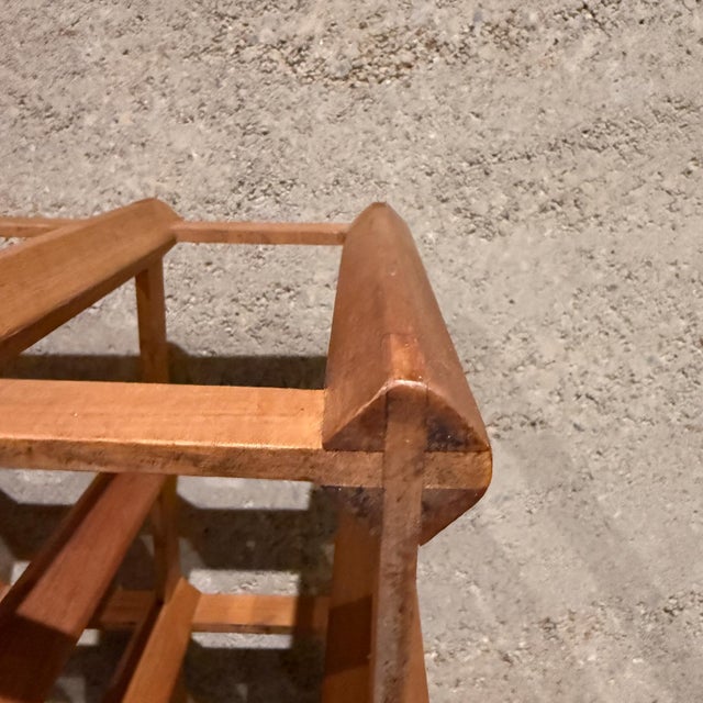 Wood 1970s Scandinavian Modern Twelve Bottle Wine Rack For Sale - Image 7 of 8