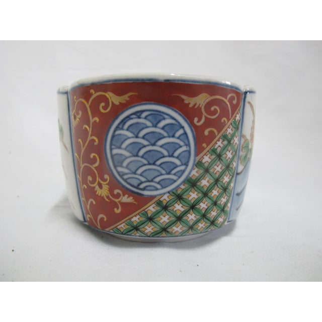 Ceramic Japanese Imari Floral Porcelain Soba Choko Noodle Cup or Bowl For Sale - Image 7 of 7