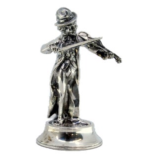Musician Playing Violin Figurine For Sale