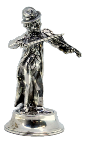 Musician Playing Violin Figurine