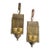Mid 20th Century Mid-Century Modern Colonial Style Brass Carriage House Wall Lanterns - A Pair For Sale