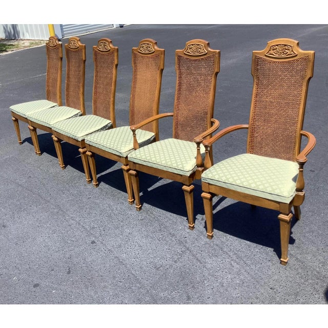 1970s Mid Century Dining Chairs- Set of Six For Sale - Image 9 of 9
