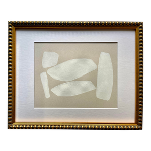 2025 "Fiocco Di Neve" Abstract Minimalist Painting on Paper by Artist r.k. Red
