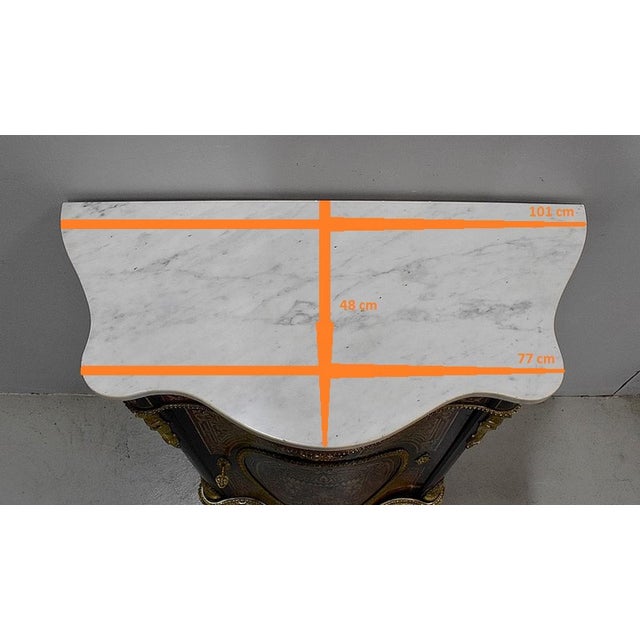 19th Century Napoleon III Marquetry Buffet For Sale - Image 5 of 18