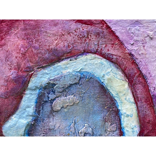 2020s "Burst of Joy" Original Modern Abstract Colorful Mixed Media Painting by Artist Sonia Gold For Sale - Image 5 of 13