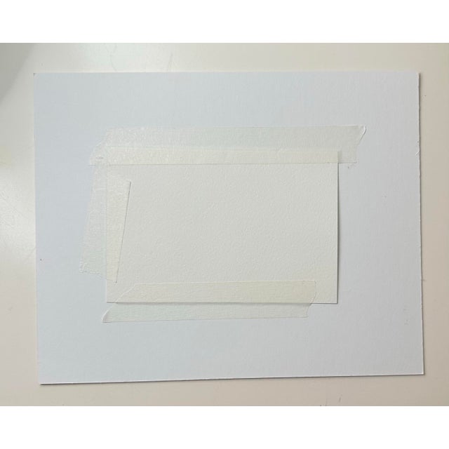 Contemporary “Rainy Days and Mondays” Original Watercolor by Nancy Smith For Sale - Image 3 of 3