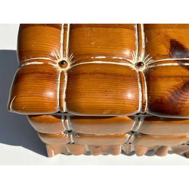 Brown 1970s Knotty Pine Trunk For Sale - Image 8 of 11