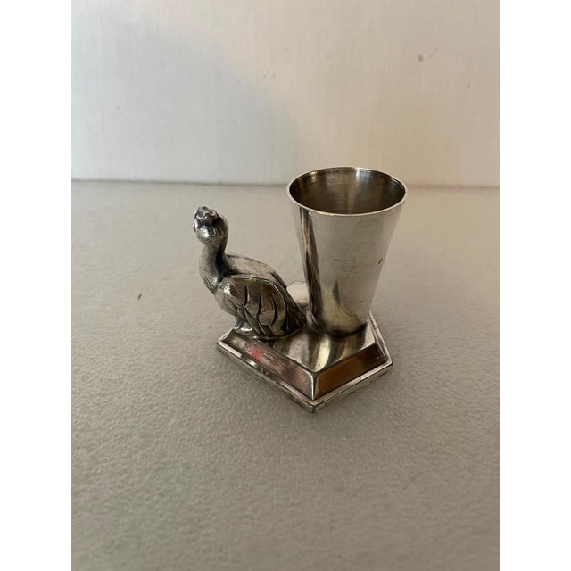 Silver-Plated Metal Toothpick Holder, 1920s, in Very Good conditions. Designed 1920 to 1949
