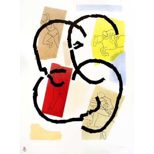 Rafael Canogar, The Games, 2008, Lithograph For Sale - Image 4 of 4