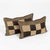 Metal Pair of Custom Lumbar Cushions From Vintage African Kuba Cloth For Sale - Image 7 of 12