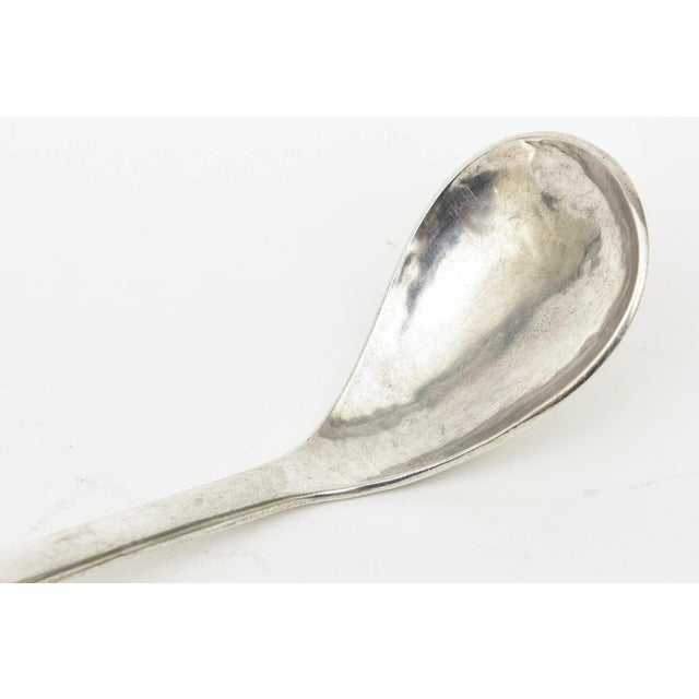 Vintage Sterling Silver Modernist Salad Servers or Serving Pieces, 1980's For Sale In Miami - Image 6 of 9