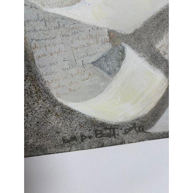 Isa Di Battista Gorini, Abstract Composition, 1990s, Painting on Canvas For Sale - Image 4 of 6