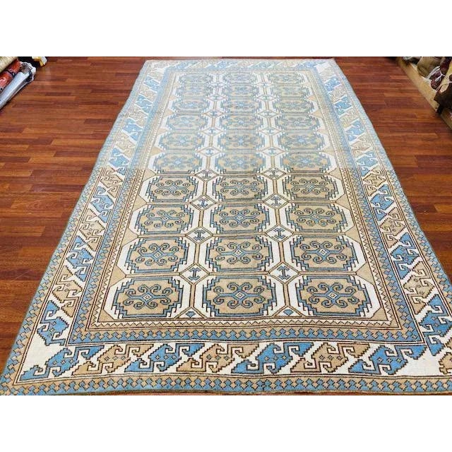 Vintage Turkish Kazak Rug For Sale In Pittsburgh - Image 6 of 9