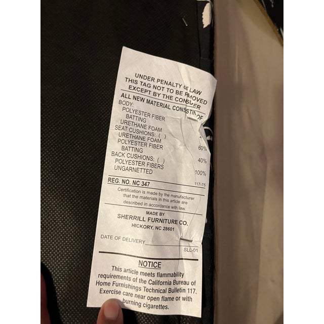 Custom Sherrill Furniture Chair For Sale - Image 9 of 11