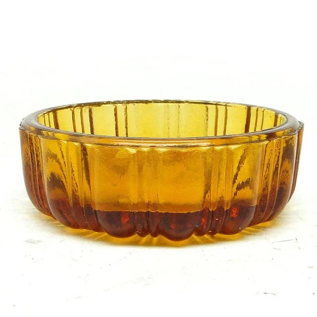 Art Deco Salt Holder from Zabkowice Glassworks, Poland, 1930s For Sale - Image 4 of 5