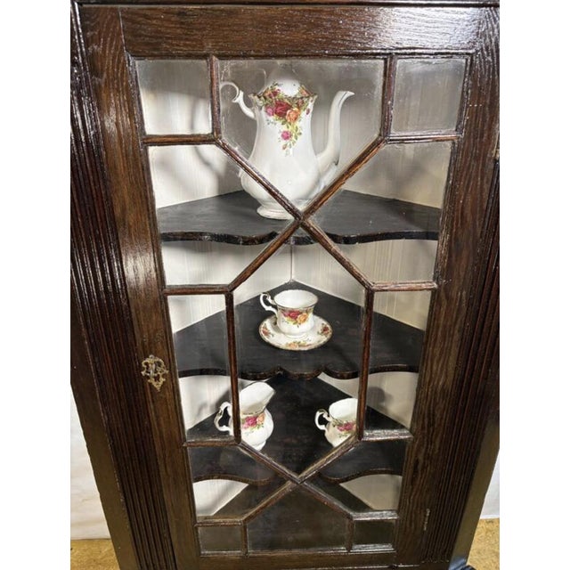 Antique Georgian Hanging Corner Cabinet, 1830s For Sale - Image 4 of 11
