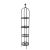 Decorative pair of French Four-Tier Iron Plant Towers. Each tower is crafted of wrought iron with a black painted finish....