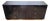 Modern Black Faux Crocodile & Bronze Double Dresser Chest For Sale
