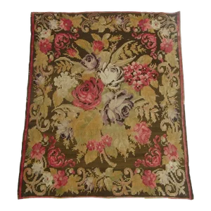 Mid 18th Century Antique Bessarabian Floral Rug