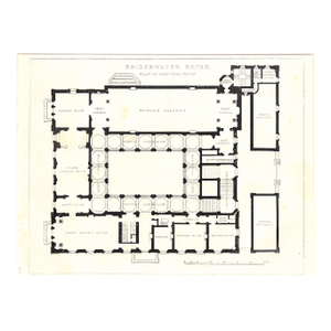 Bridgewater House Plan of Principal Floor