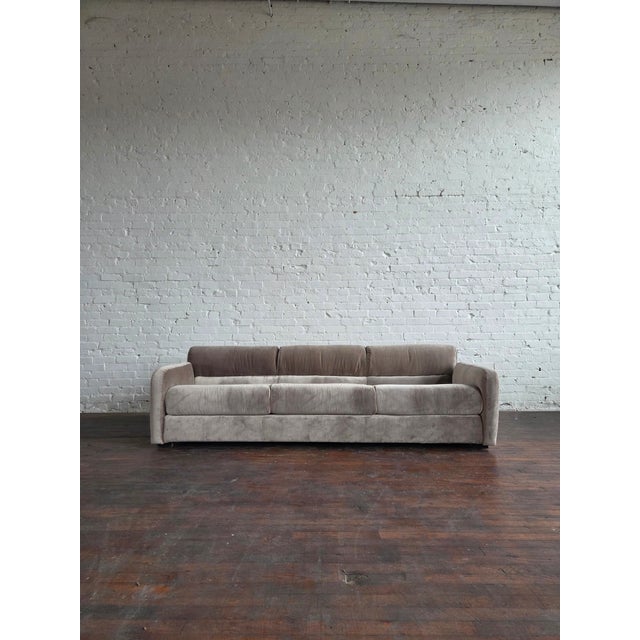 Taupe 1974 Milo Baughman for Thayer Coggin Sofa For Sale - Image 8 of 16