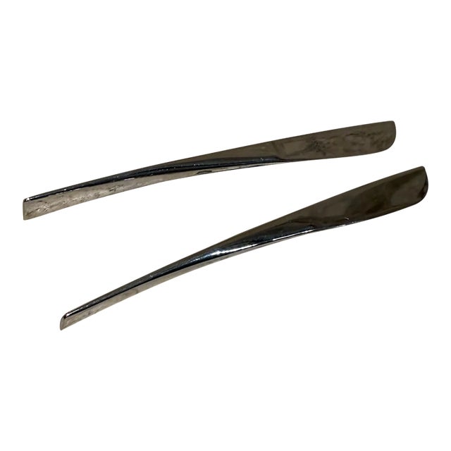 Pair of Dansk Knives Modern Stainless Flatware Korea For Sale