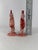 1990s Vintage Andrea by Sadek Coral & White Fish Net Pattern Porcelain Seahorses Figurine - Set of 2 For Sale - Image 5 of 5