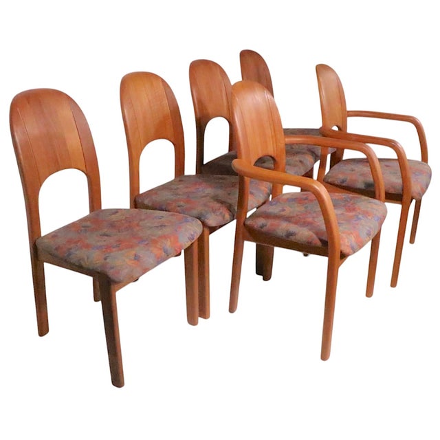 Mid 20th Century Set of Six Danish Mid Century Modern Dining Chairs by Hoostebro Mobelfabrik a/S For Sale - Image 12 of 17